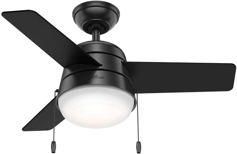 Photo 1 of **INCOMPLETE** 59302 36" Aker Ceiling Fan with Light, Black
