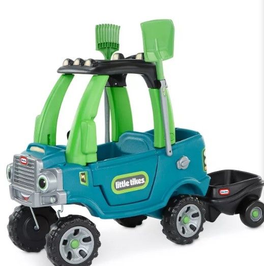 Photo 1 of ***MISSING PARTS*** Little Tikes go Green Cozy Truck with Trailer Ride-On
