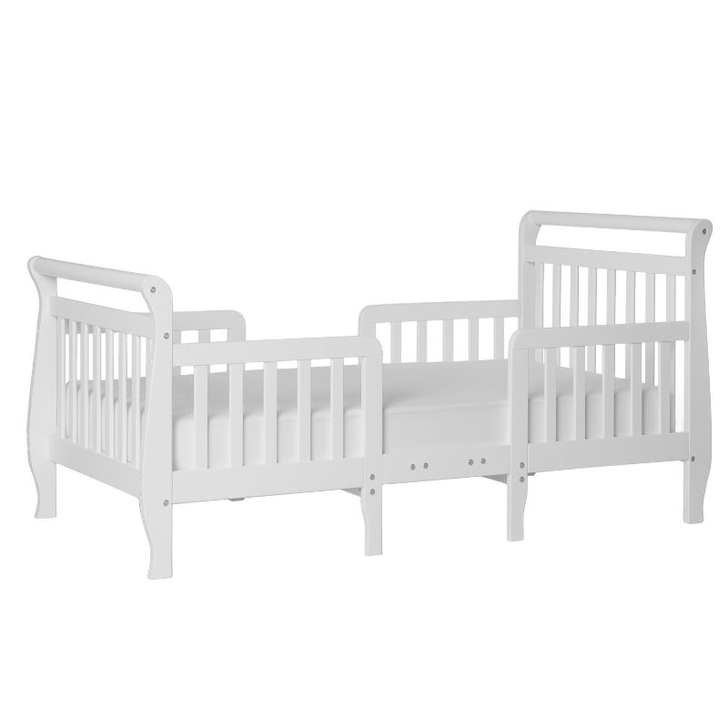 Photo 1 of Dream On Me Emma 3 in 1 Convertible Toddler Bed in White, Greenguard Gold Certified (TABLE TOP AND LEGS SOLD SEPARATELY) 