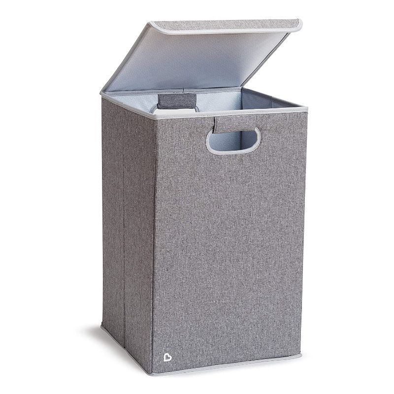 Photo 1 of Munchkin Laundry Hamper with Lid, Grey
