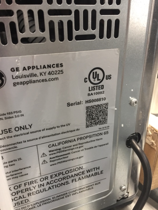 Photo 3 of **parts only ** GE Profile Opal | Countertop Nugget Ice Maker with Side Tank | Portable Ice Machine with Bluetooth Connectivity | Smart Home Kitchen Essentials | Stainless Steel Finish | Up to 24 lbs. of Ice Per Day
