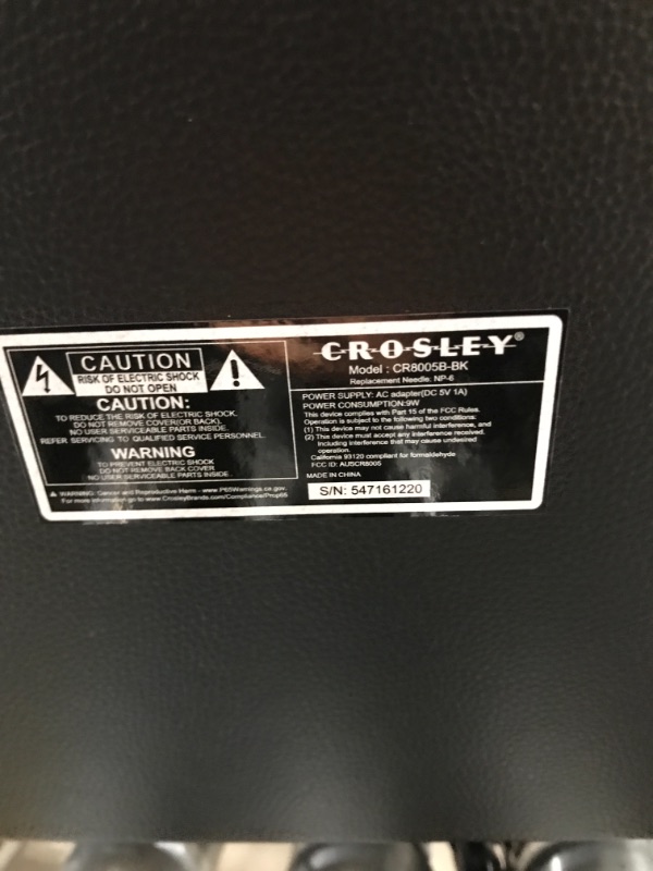 Photo 3 of Crosley Cruiser Deluxe Vintage 3-Speed Bluetooth Suitcase Turntable, Black
