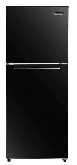 Photo 1 of 10.1 cu. ft. Top Freezer Refrigerator in Black
