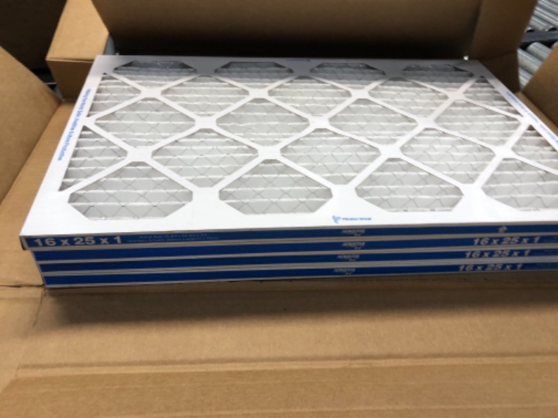 Photo 2 of Aerostar 16x25x1 MERV 11 Pleated Air Filter, AC Furnace Air Filter, 6 Pack 