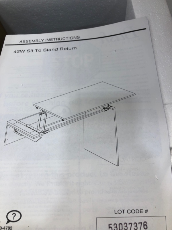 Photo 3 of Copper Grove Burgas 42-inch 3-position Sit to Stand Desk Return in Warm Cherry
