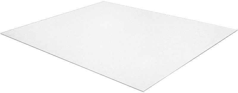 Photo 1 of Amazon Basics Polycarbonate Office Chair Mat for Hard Floors, Large - 59 x 79-Inch, Clear
