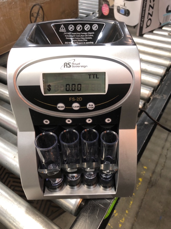 Photo 1 of Fast Sort FS-2D Digital Coin Sorter, Pennies Through Quarters
