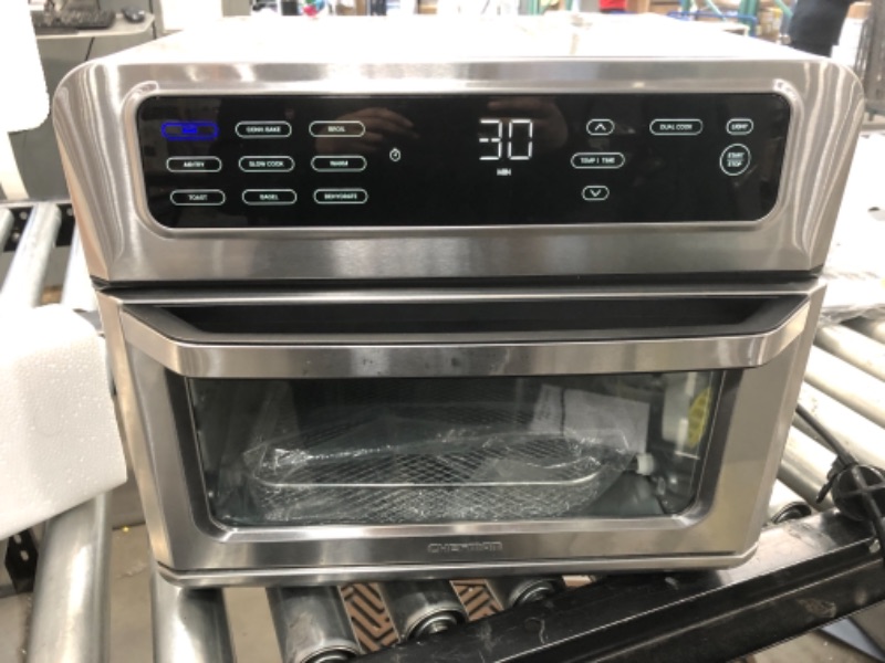 Photo 2 of **TESTED**Chefman?Dual-Function Air Fryer + Toaster Oven, Stainless Steel, 20 Liter
