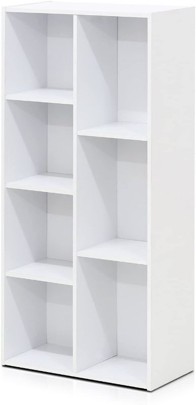 Photo 1 of Furinno 7-Cube Reversible Open Shelf, White
