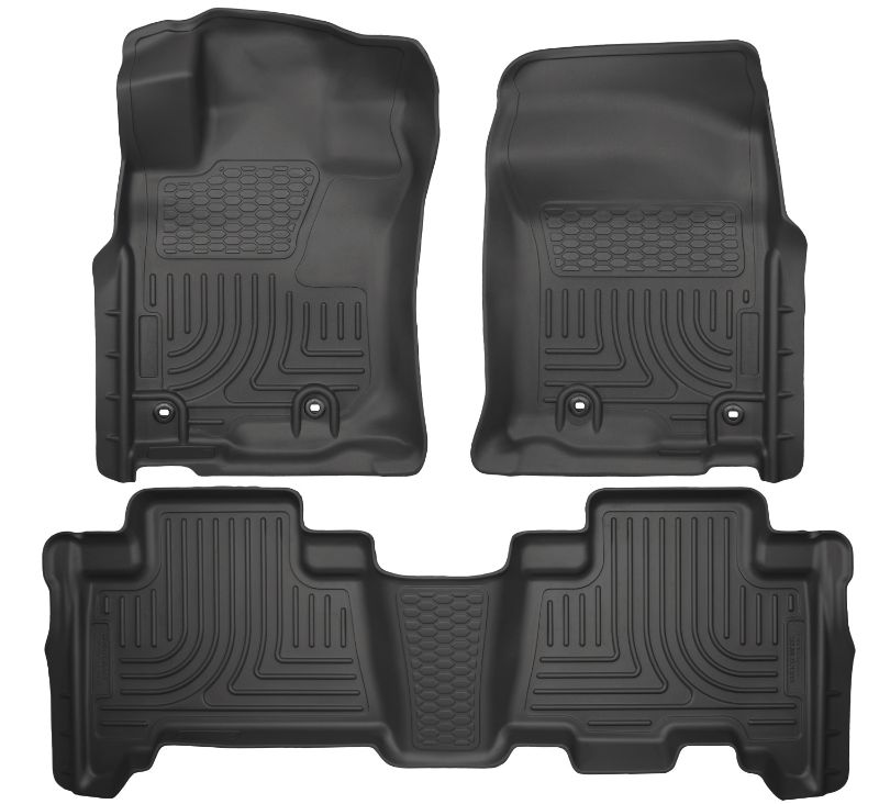 Photo 1 of 2022 Toyota 4Runner Husky Liners WeatherBeater Floor Liners & Mats, Front and 2nd Row Set in Black