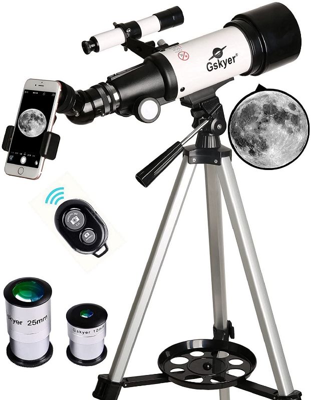 Photo 1 of Gskyer Telescope, 70mm Aperture 400mm AZ Mount Astronomical Refracting Telescope for Kids Beginners