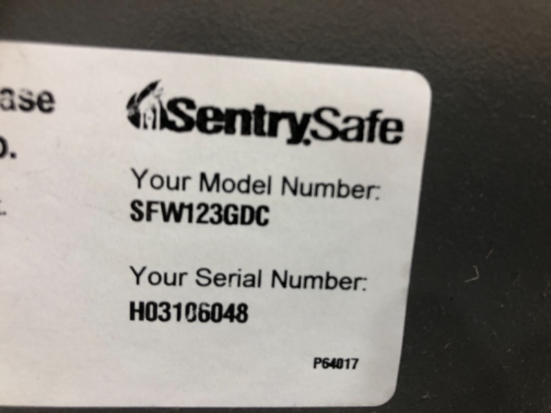 Photo 6 of Sentry Fire-Safe Electronic Lock Business Safes, Grey