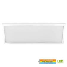 Photo 1 of 1 ft. x 2 ft. 23-Watt 2000 Lumens Dimmable White Integrated LED Edge-Lit Flat Panel Flush Mount Light Color Changing CCT
