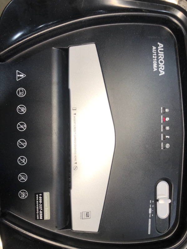 Photo 2 of Aurora Professional Grade High Security 12-Sheet Micro-Cut Paper/Shredder AU1210MA