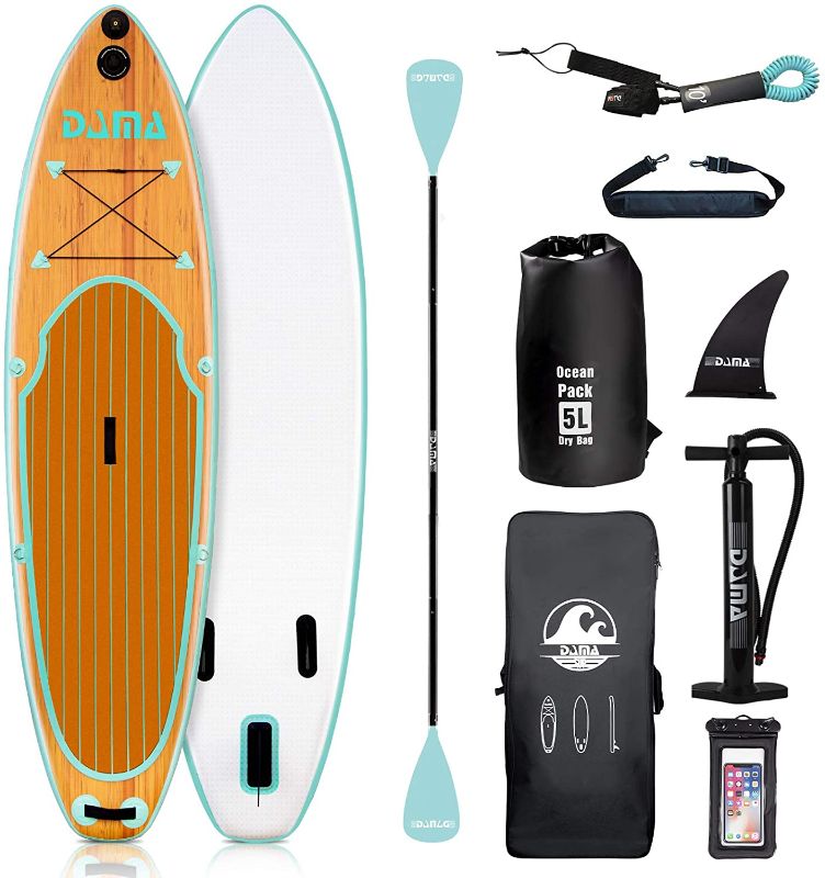 Photo 1 of ***READ BELOW**DAMA 9'6"/10'6"/11'Inflatable Stand Up Paddle Board, Yoga Board, Camera Seat, Floating Paddle, Hand Pump, Board Carrier, Waterproof Bag, Drop Stitch, Traveling Board for Surfing
