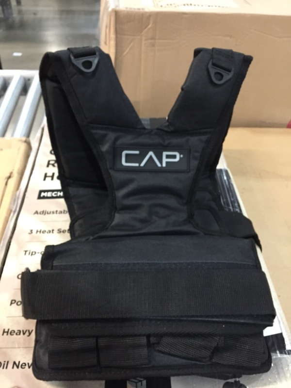 Photo 2 of **WEIGHTS NOT INCLUDED**
CAP Barbell Women's Weighted Vest, 30 Pound, Black
