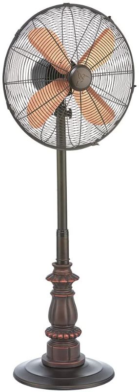 Photo 1 of DecoBREEZE Pedestal Fan Adjustable Height 3 Speed Oscillating Fan, 16 In, Kipling
