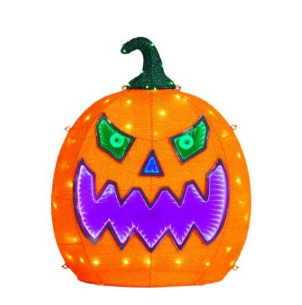 Photo 1 of 2.5 ft. 217-Light Tape Light Pumpkin Halloween Yard Decoration
by
Home Accents Holiday