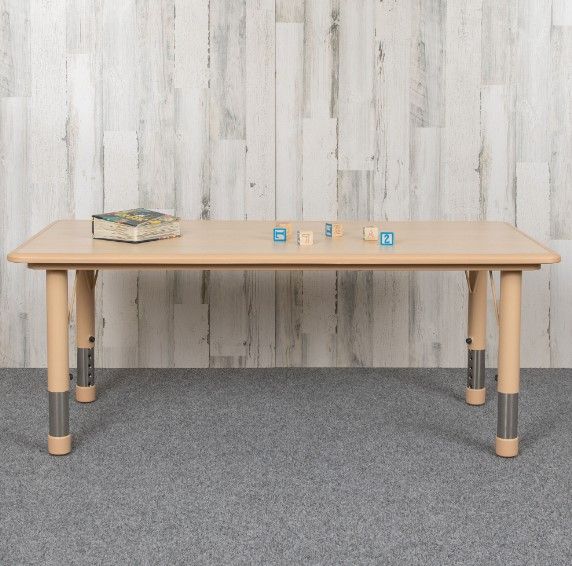 Photo 1 of 24x48 Natural Activity Table, model: YU-YCY-060-RECT-NAT-GG