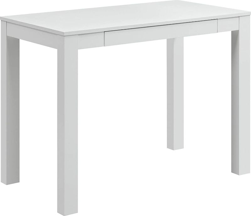 Photo 1 of SIMILAR TO STOCK PHOTO****
Ameriwood Home Parsons Desk with Drawer, White 47 inches