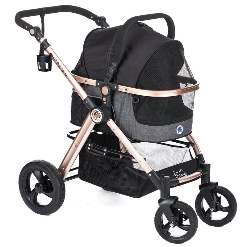 Photo 1 of Black Pet Rover Prime Folding Standard Stroller with Detachable Carrier