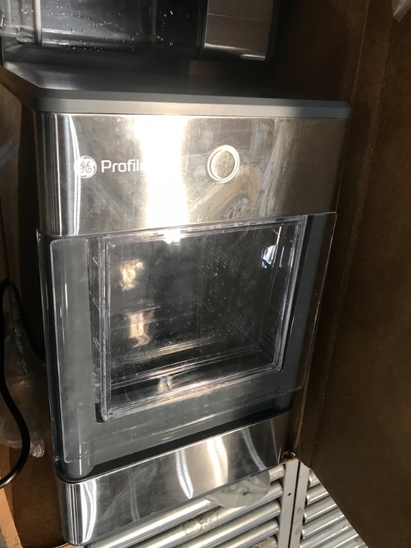 Photo 3 of GE Profile Opal | Countertop Nugget Ice Maker with Side Tank | Portable Ice Machine with Bluetooth Connectivity | Smart Home Kitchen Essentials | Stainless Steel Finish | Up to 24 lbs. of Ice Per Day
