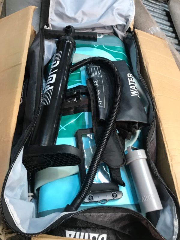 View 2 of DAMA 10'6"x32"x6" Premium Inflatable Stand Up Paddle Board (6 inches Thick) with Durable SUP Accessories, Wide Stance, Surf Control, Non-Slip Deck, Paddle and Pump