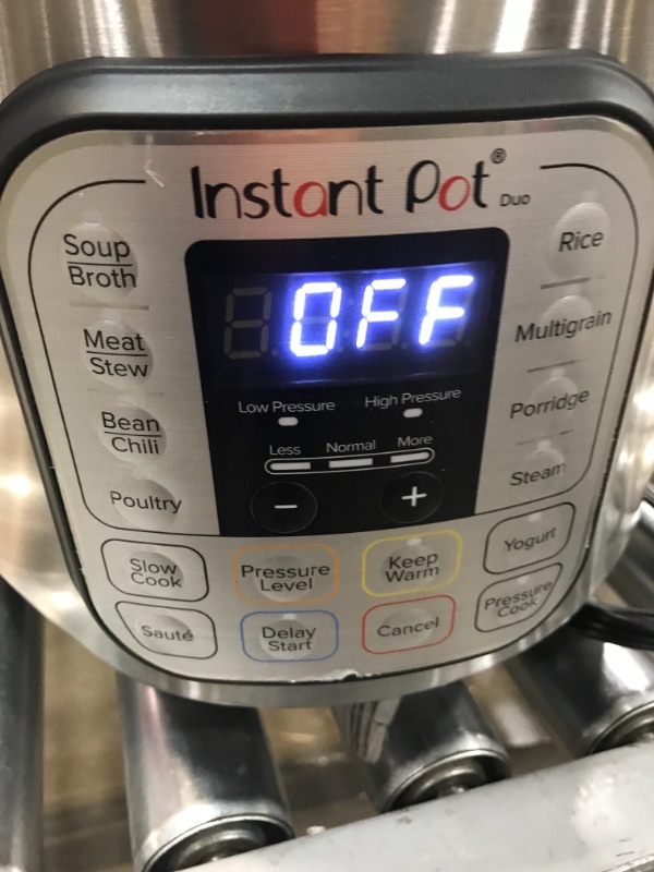 Photo 2 of Instant Pot Duo 7-in-1 Electric Pressure Cooker, Slow Cooker, Rice Cooker, Steamer, Sauté, Yogurt Maker, Warmer & Sterilizer, 8 Quart, Stainless Steel/Black
