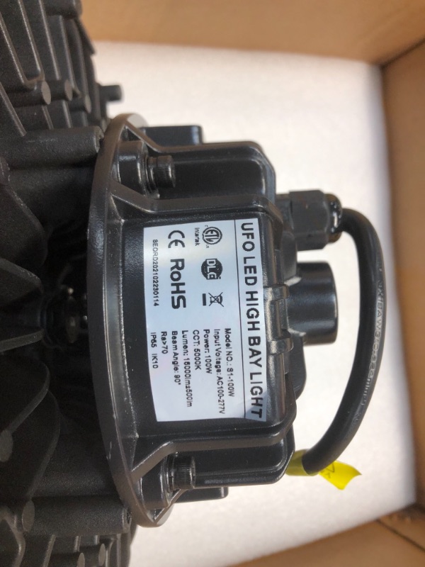 Photo 1 of 240 Watt LED High Bay UFO Corvus Series Lights - 34,800 Lumen - DLC Premium Verified - 3.3ft cord - 5000K Bright White