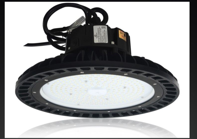 Photo 1 of 240 Watt LED High Bay UFO Corvus Series Lights - 34,800 Lumen - DLC Premium Verified - 3.3ft cord - 5000K Bright White