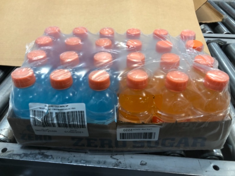 Photo 2 of (24 Bottles) Gatorade Zero Thirst Quencher, 4 Flavor Variety Pack, 12 fl oz