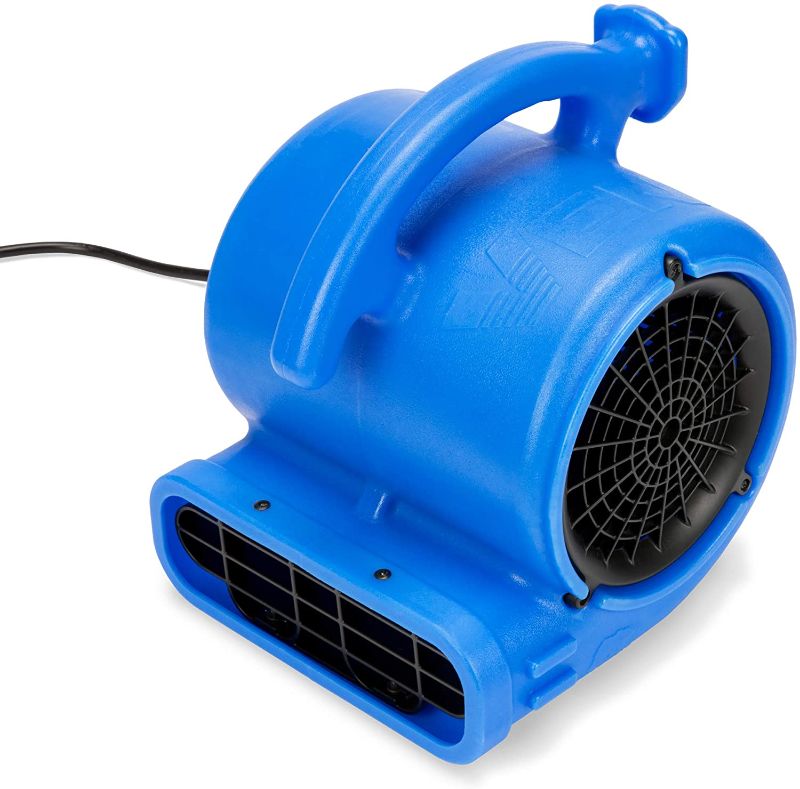 Photo 1 of 1/5 Air Mover for Water Damage Restoration Carpet Dryer Floor Blower Fan Home and Plumbing Use, Blue  Dimensions :11.8 x 11.4 x 13.4
//TESTED POWER ON 