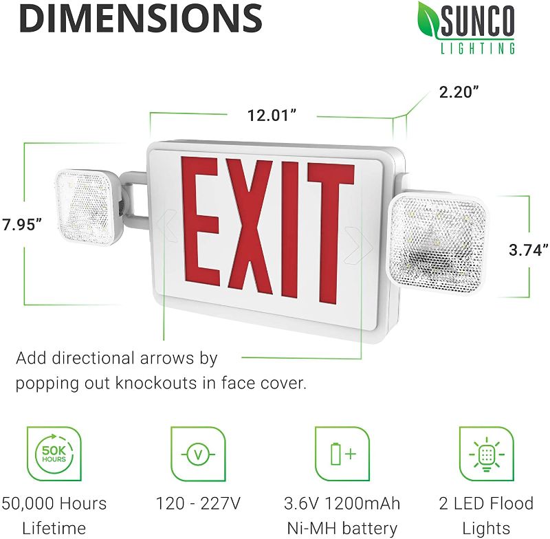 Photo 1 of 
Sunco Lighting Emergency EXIT