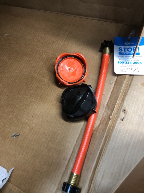 Photo 1 of Camco 39004 Rhino Portable 28 Gallon RV Waste Tank Holding Hose and Accessories