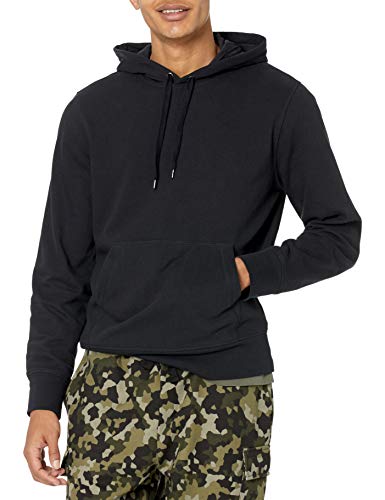 Photo 1 of Amazon Essentials Men's Lightweight French Terry Hooded Sweatshirt, Black, Medium
