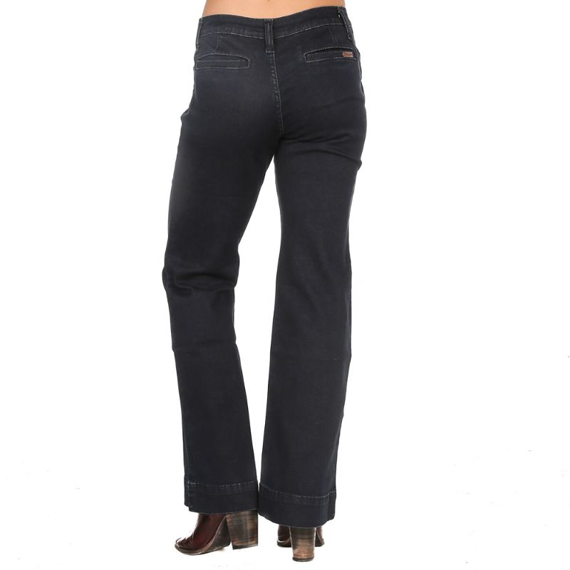 Photo 1 of Wrangler Apparel Womens Mae Dark Wash Trouser Jean
