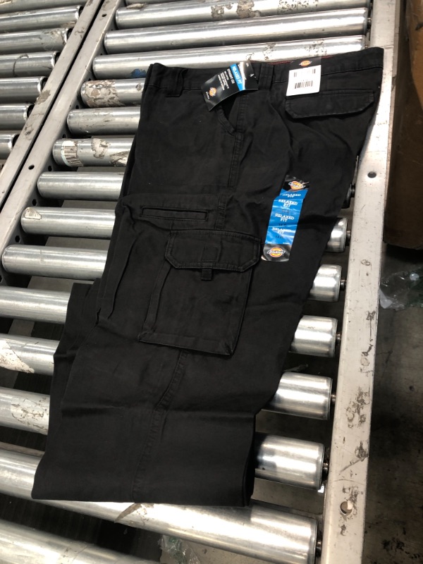 Photo 2 of Dickies Women's Relaxed Cargo Pants - Rinsed Black Size 14 (FP777)
