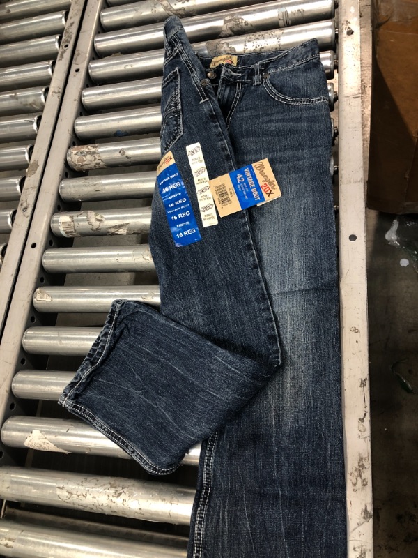 Photo 2 of 
Wrangler Boys' 20X Vintage Boot Cut Jean Roxton 16REG
