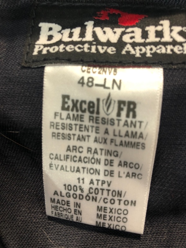 Photo 3 of Bulwark FR Men's Midweight Excel FR Classic Coverall
48LN
