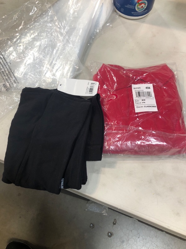 Photo 3 of Solid High-Waisted Capris - 17? (for Women) - BLACK (XL )
AND S Boys Uniform Pique Polo 2-Pack - Red - the Children's Place 7/8
