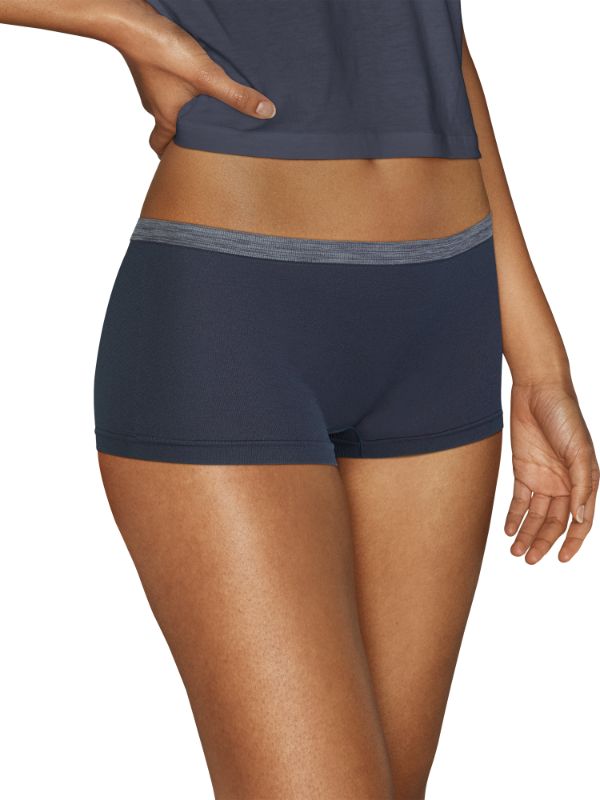 Photo 1 of Hanes Women's Comfort Flex Fit Seamless Boyshort Underwear, 6-Pack MISSING 1 
SIZE XL