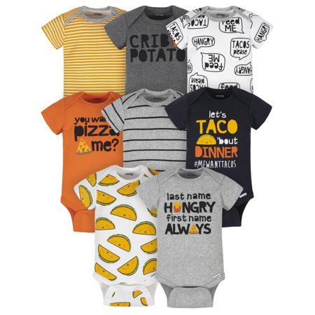 Photo 1 of Onesies® Brand Baby Boy Short Sleeve Onesies Bodysuits, 8-Pack   3-6 MONTHES
