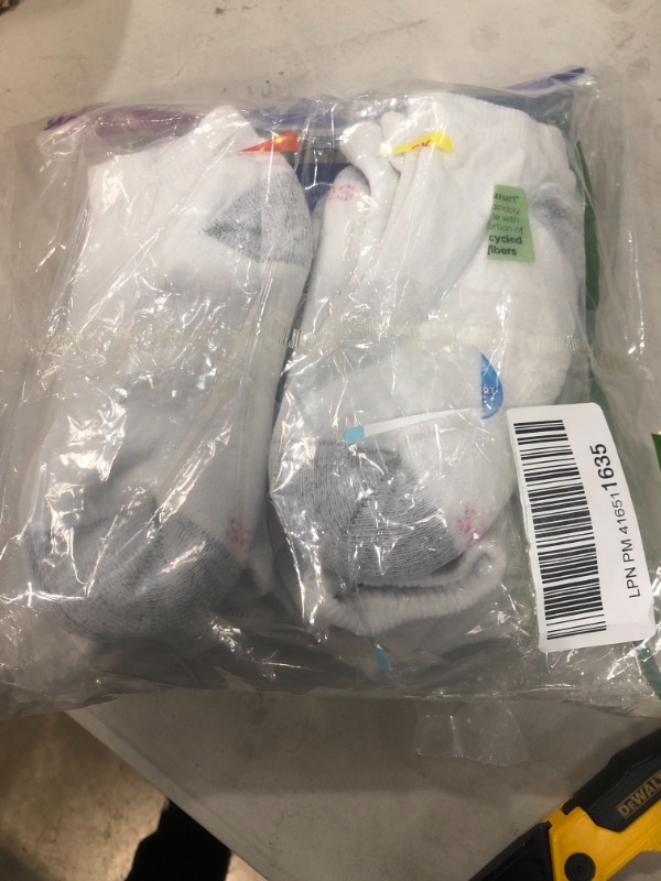 Photo 2 of Hanes Cushioned Women's Low-Cut Athletic Socks 10-Pack White 5-9
adidas Unisex-Adult Speedex 18 Boxing Shoe
SOCKS ARE NEW 
BOXING SHOES ARE USED

