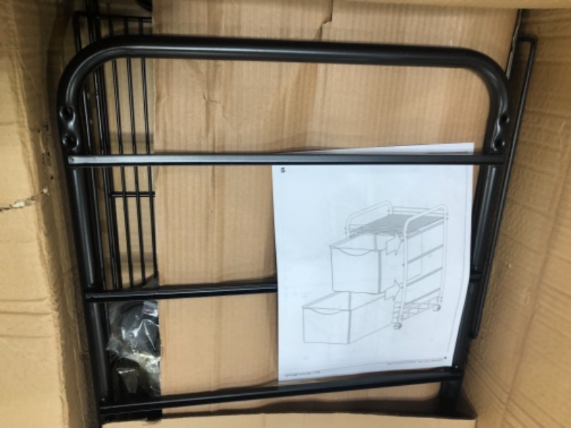Photo 3 of ***PARTS ONLY*** Safco Products Onyx Mesh Mobile Double File, One-shelf, 15.75w X 17d X 27h, Black
