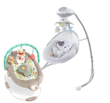 Photo 1 of Fisher-Price Sweet Snugapuppy Cradle 'N Swing, Dual Motion Baby Swing
