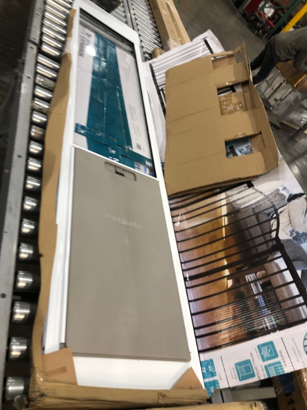Photo 1 of **PREVIOUSLY USED, MISSNG COMPONENTS**
Fast Fit Pet Patio Door 80" Extra Large (White)
