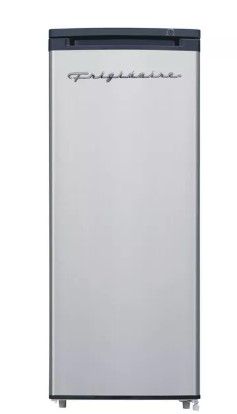 Photo 1 of **MINOR DENT ON BOTTOM BACK LEFT SIDE OF FRIDGE**Frigidaire 6.5 cu ft Upright Freezer - Platinum