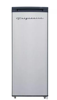 Photo 1 of **FREEZER DOOR IS DETACHED FROM HINGES**
Frigidaire 6.5 cu ft Upright Freezer - Platinum