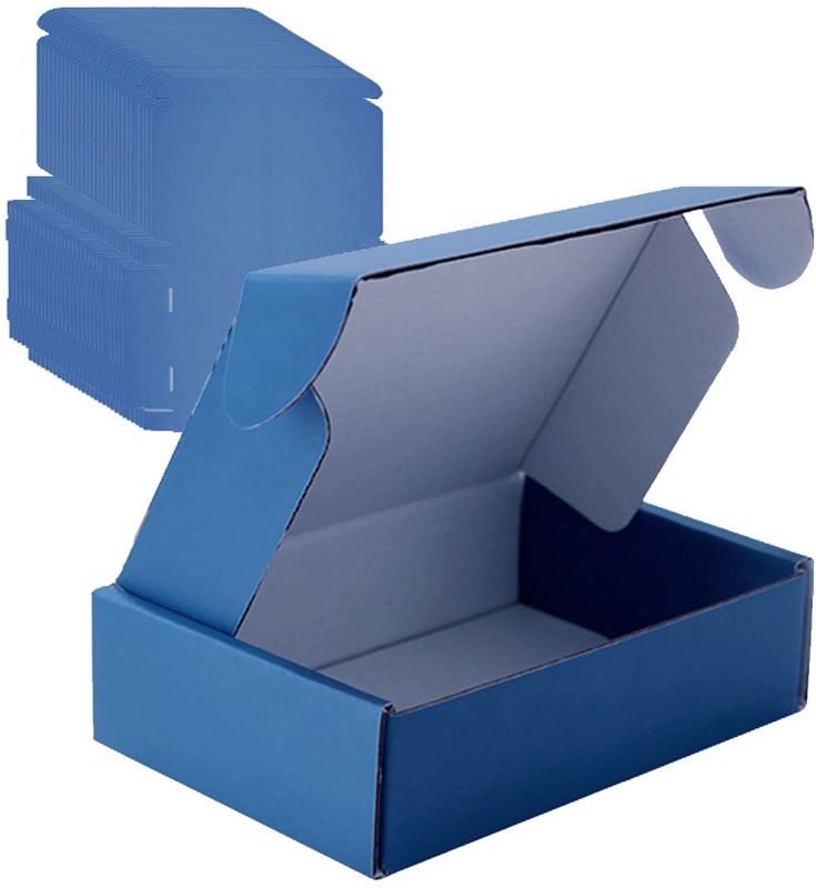Photo 1 of , Corrugated Cardboard Box, Shipping Boxes for Small  Packaging (5.9x3.9x1.5 inch, Royal blue 
