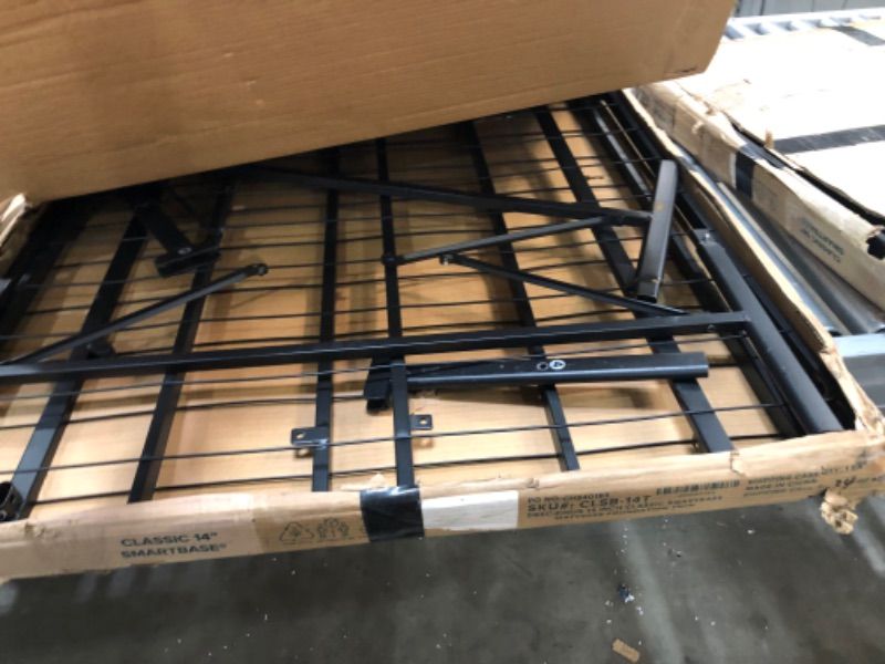 Photo 3 of **MISSING HARDWARE, USED**
Zinus Callie 14 Inch Classic SmartBase Mattress Foundation / Platform Bed Frame / Box Spring Replacement / Quiet Noise-Free / Under-bed Storage, Twin
